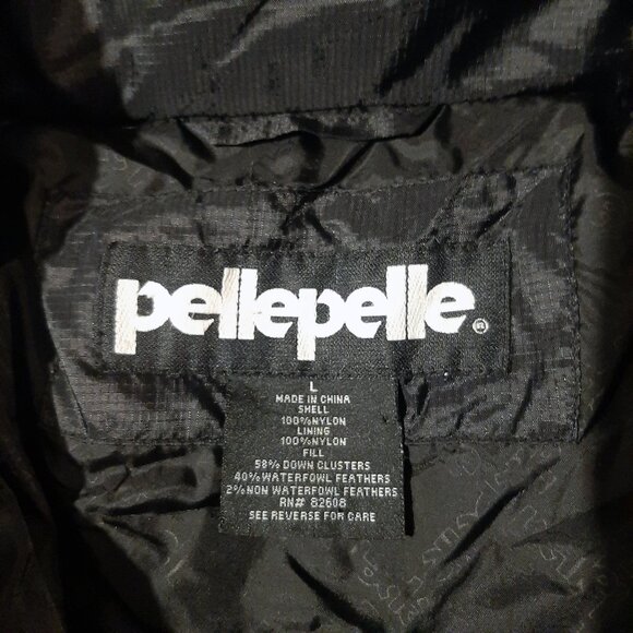 Vintage 90s y2k Pelle Pelle Marc Buchanan Black Down Puffer Jacket Mens Large - Picture 6 of 11